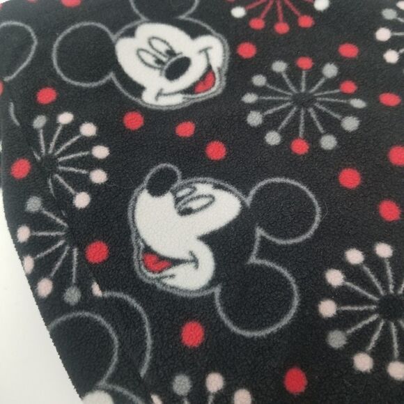 Cute black white red warm fleece Mickey Mouse jammie pants or day fleece pants. - Picture 3 of 13